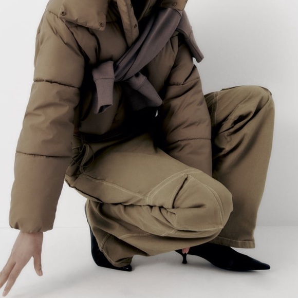 Zara cargo pants in light khaki - Picture 4 of 9